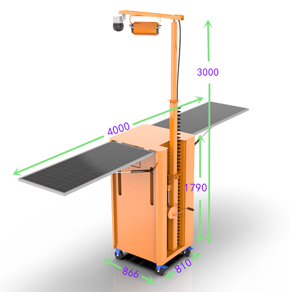 移動太陽能燈塔及監(jiān)控